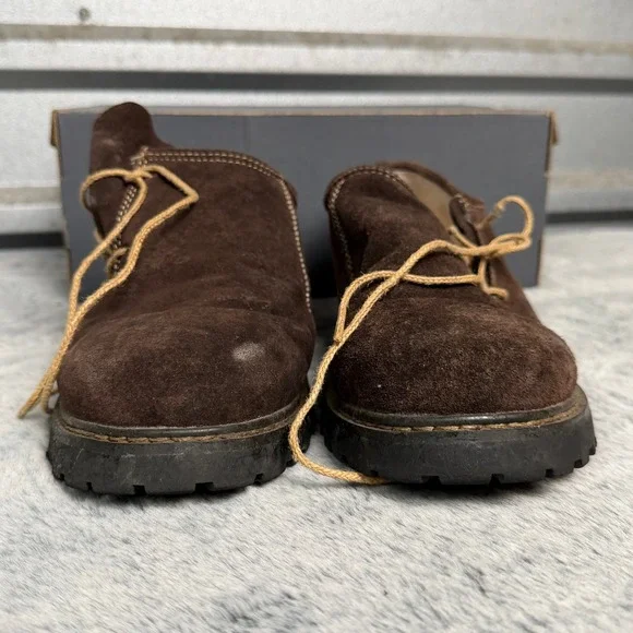 Fuchs Trachtenmoden Mens Brown Suede Haferlschuh Bavarian Alpine Shoes EU 44 - Picture 3 of 9